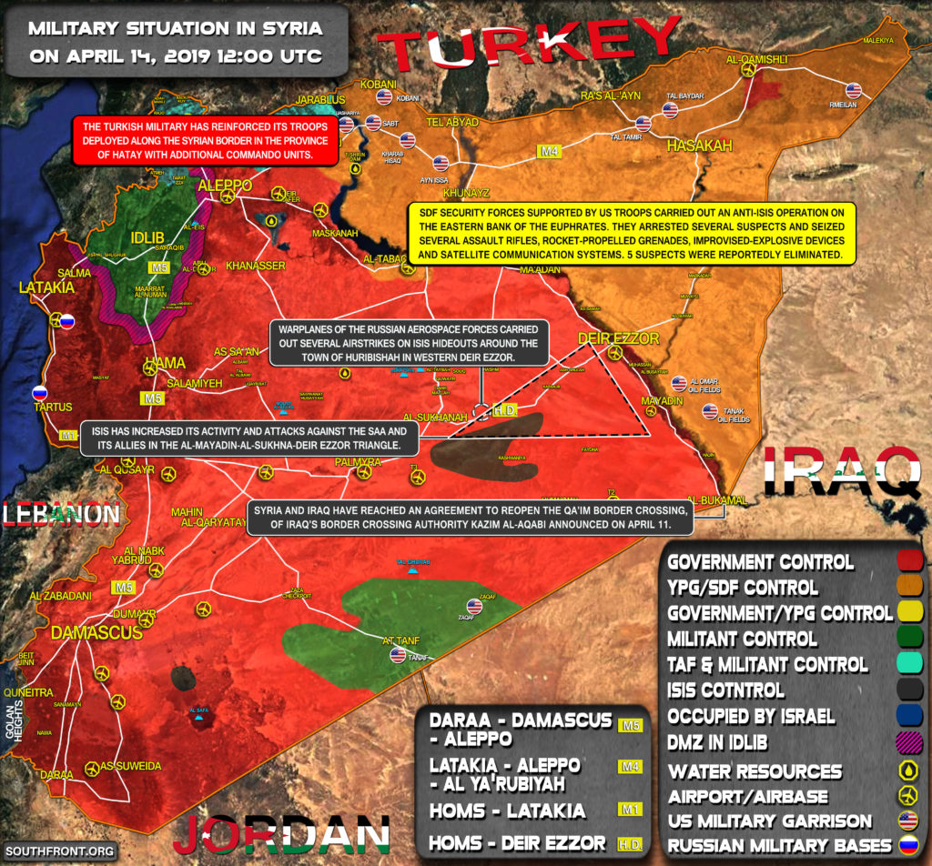 Military Situation In Syria On April 14, 2019 (Map Update)