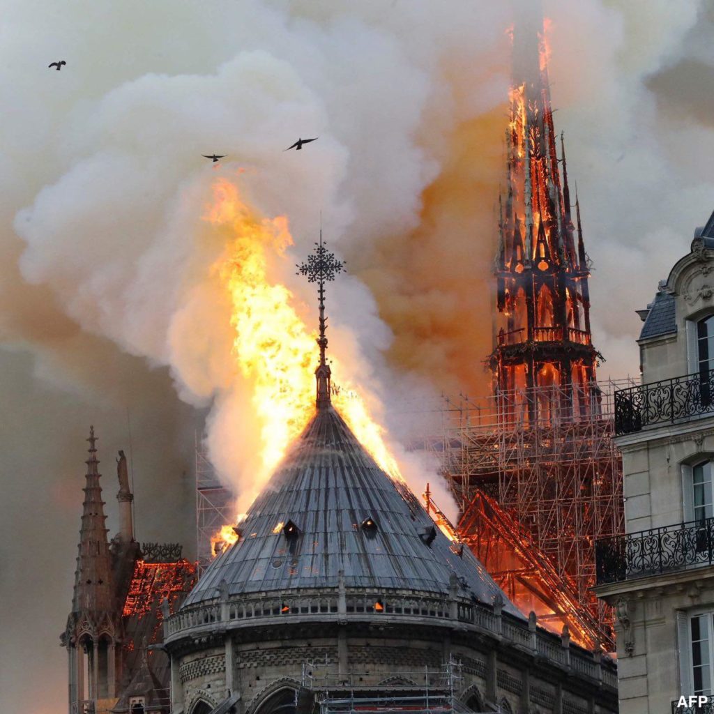 Notre Dame Cathedral In Paris On Fire: Central Spire Already Collapsed (Photos, Videos)