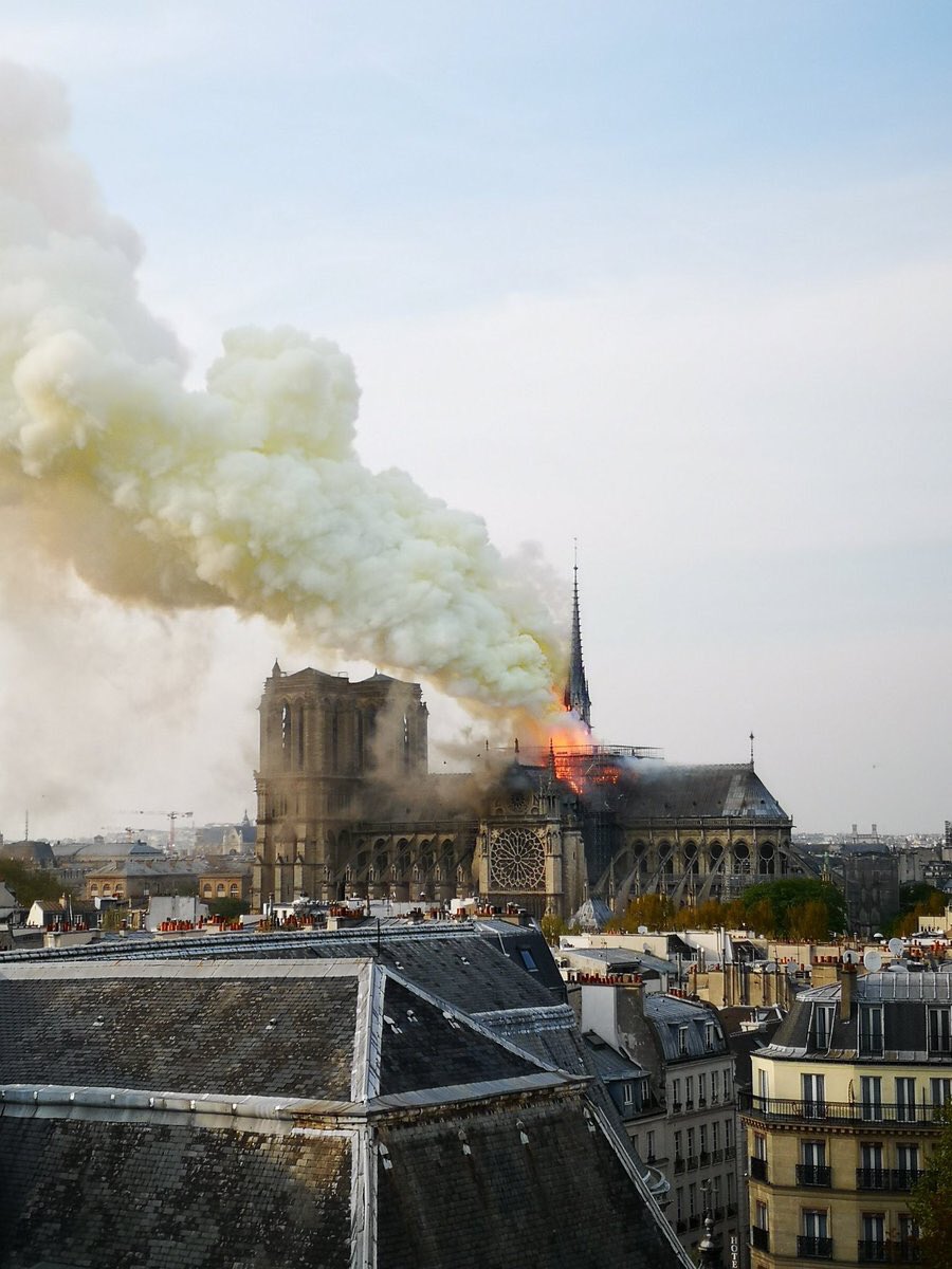 Notre Dame Cathedral In Paris On Fire: Central Spire Already Collapsed (Photos, Videos)