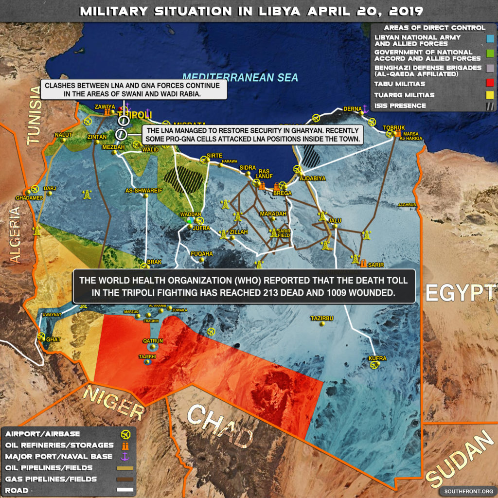 Military Situation In Libya On April 20, 2019 (Map Update)