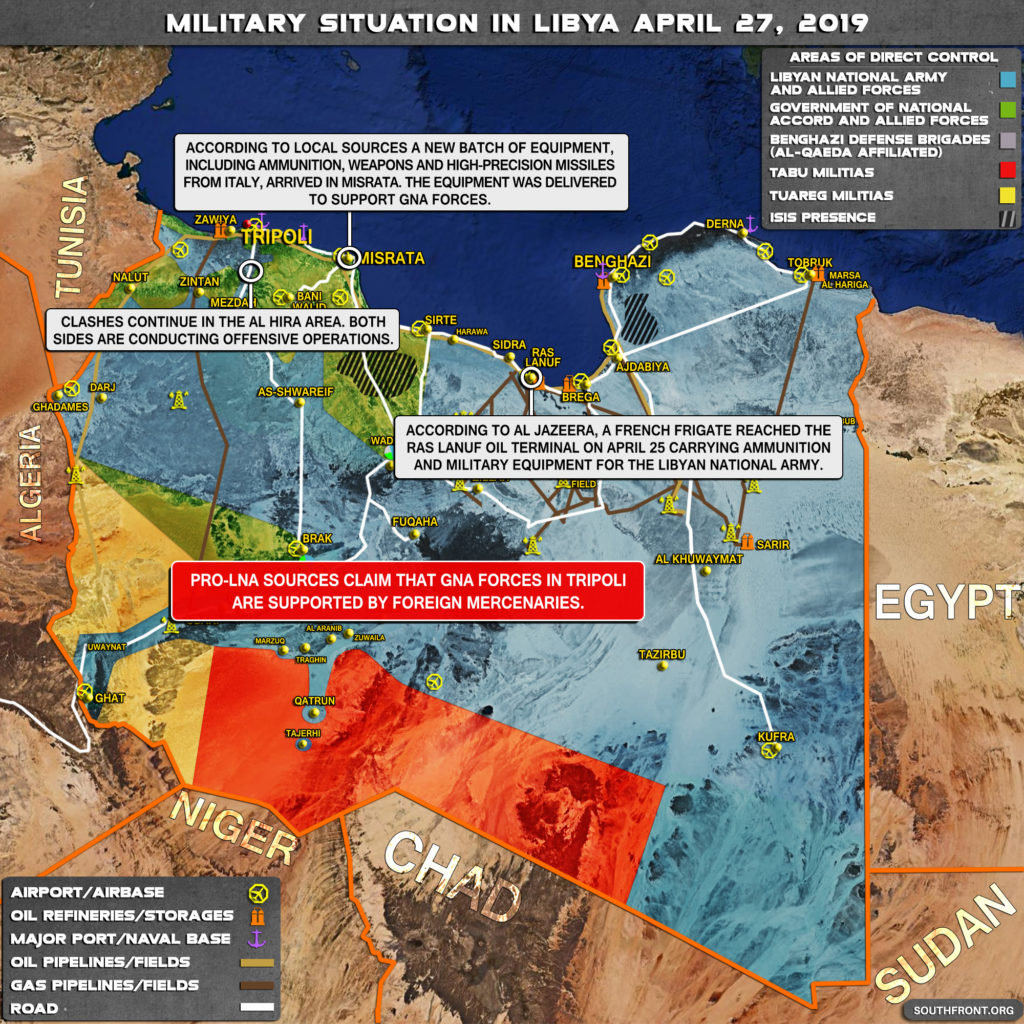 Military Situation In Libya On April 27, 2019 (Map Update)