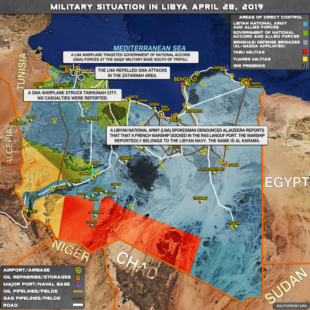 Military Situation In Libya On April 28, 2019 (Map Update)