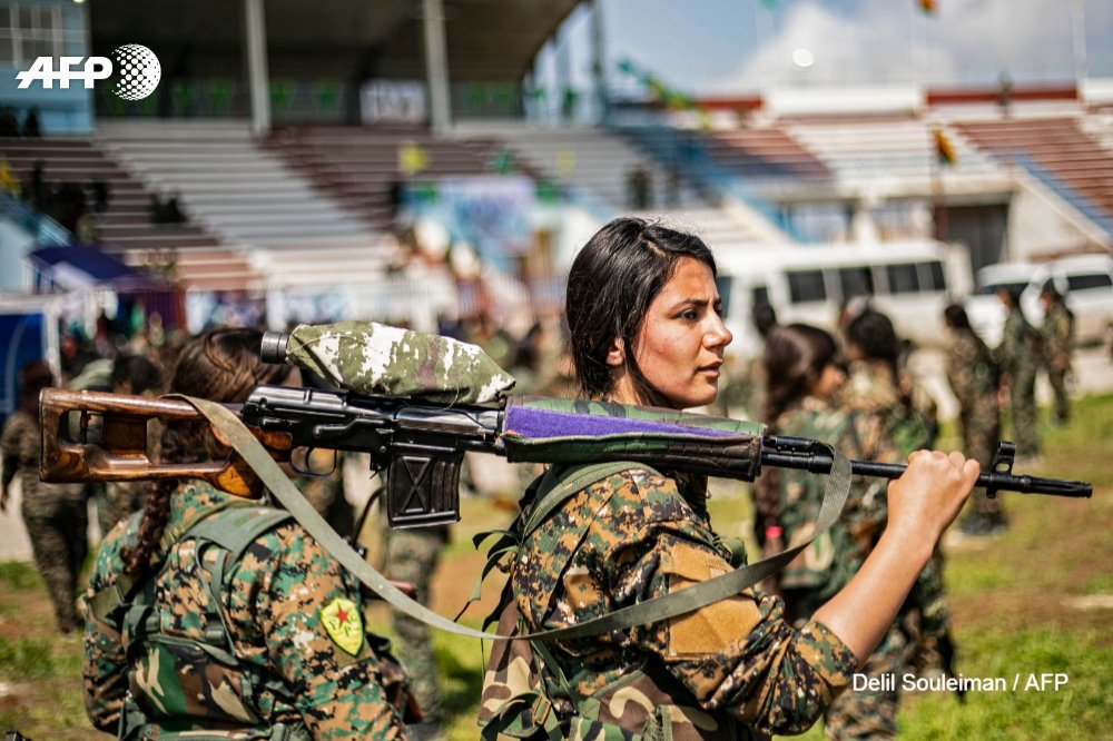 Videos, Photos: Kurdish Militas Hold Military Parade In Syria's Qamishli