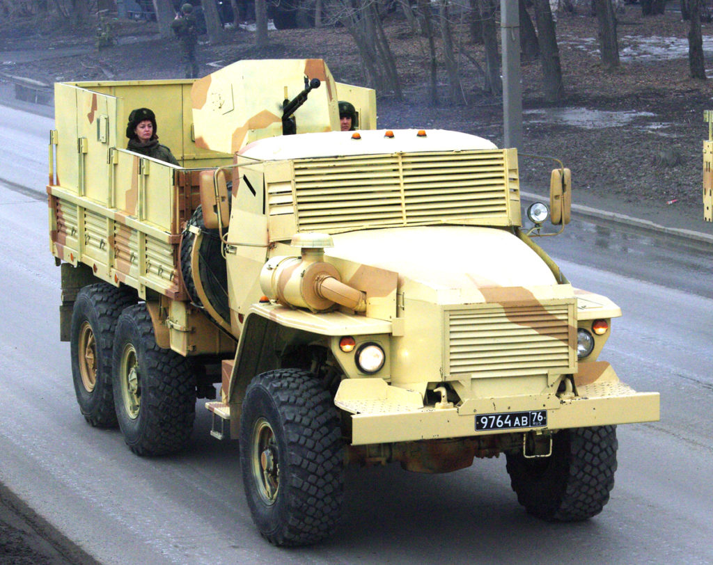 DIY-style Gun Trucks Spotted In Russia's Yekaterinburg (Photos)