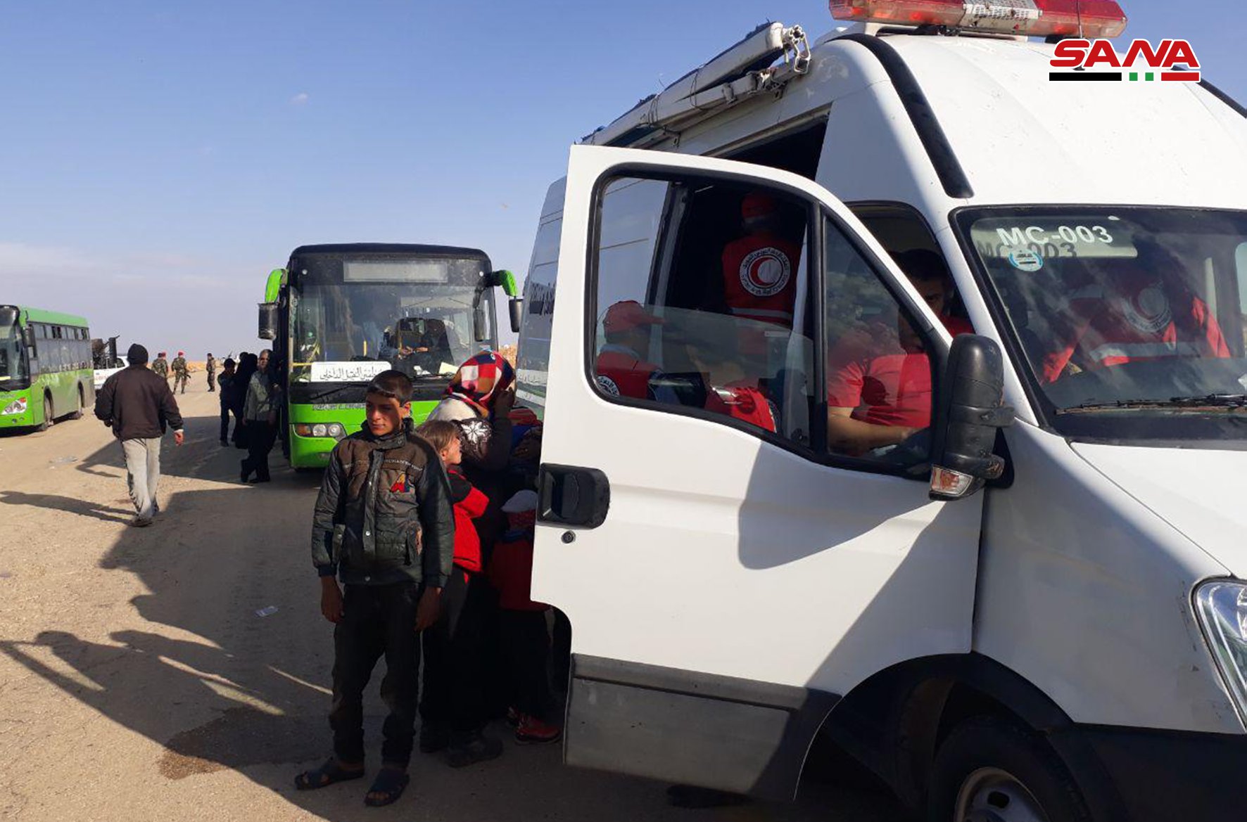 Hundreds Of Civilians Evacuated From Al-Rukban Camp Near Al-Tanaf – Photos