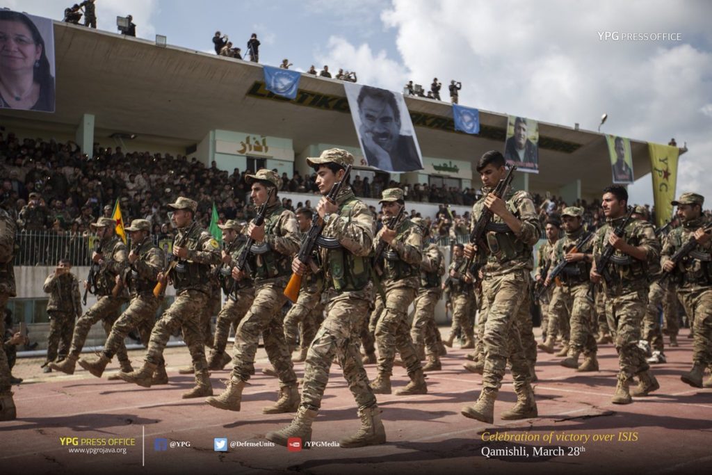 Videos, Photos: Kurdish Militas Hold Military Parade In Syria's Qamishli