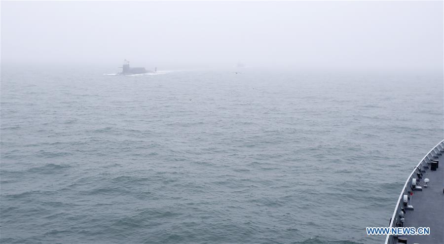 In Photos: Naval Oarade To Mark Chinese Navy's 70th Founding Anniversary