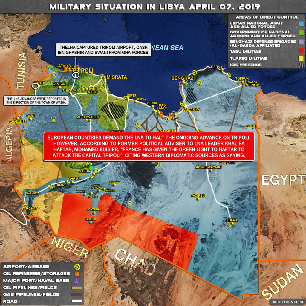 Military Situation In Libya On April 7, 2019 (Map Update)