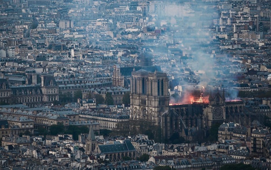 Fire At Notre Dame Cathedral Contained, Spire Collapsed But Stone Structure Appears Stable