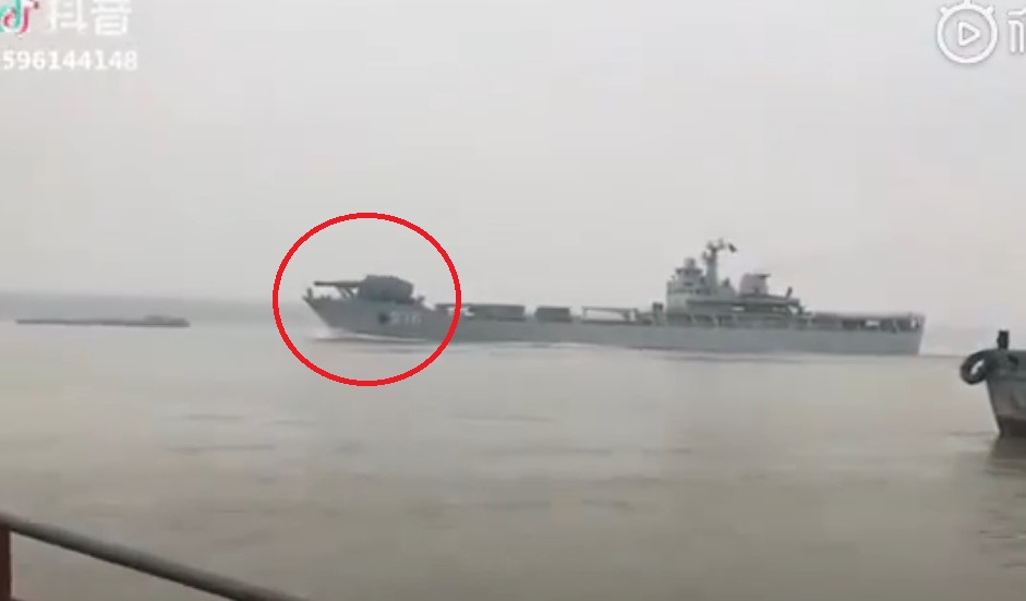 In Videos: Chinese Type 072III-class landing ship Armed With Electromagnetic Railgun