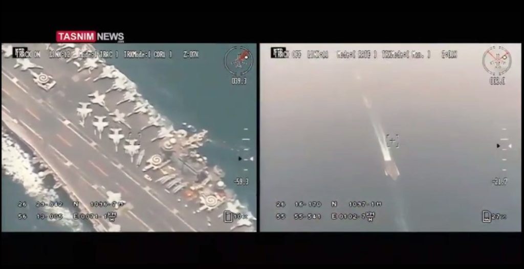 Iranian Media Claims Iranian Drone Made Close Surveillance Flight Over US Aircraft Carrier. 'Evidence' - Animated Video