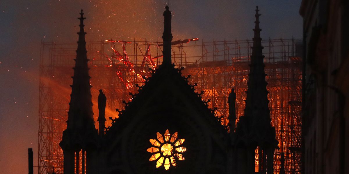 Fire At Notre Dame Cathedral Contained, Spire Collapsed But Stone Structure Appears Stable