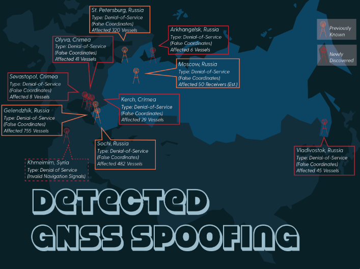 Wherever Putin Goes, GPS Stops Working. Report Tracking Russian GPS Spoofing Activity Reveals