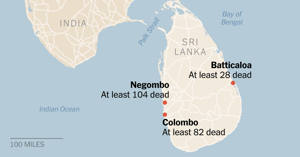 Terror Attacks In Sri Lanka On Easter Sunday Leave At Least 290 Dead, 500 Injured