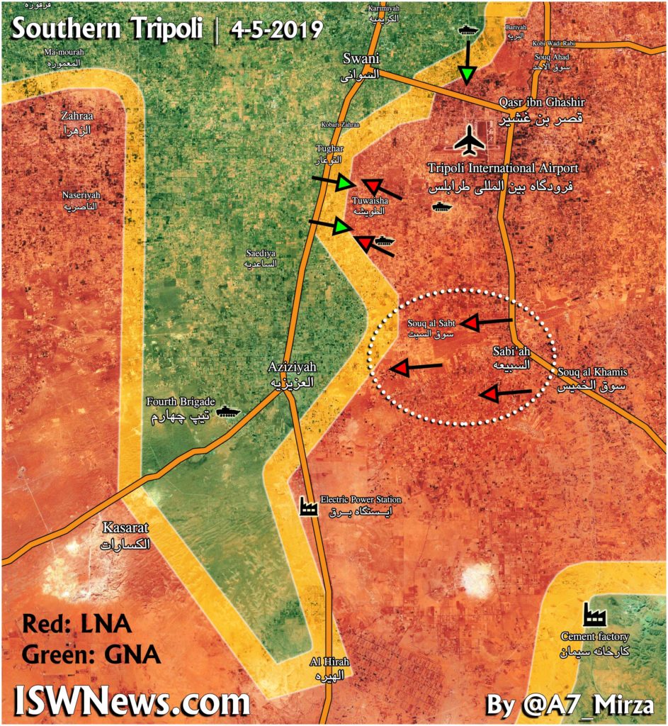 Map Update: Military Situation In Libya's Southern Tripoli