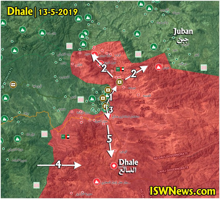 In Maps: Possible Scenario Of Ansar Allah's Push Towards Aden