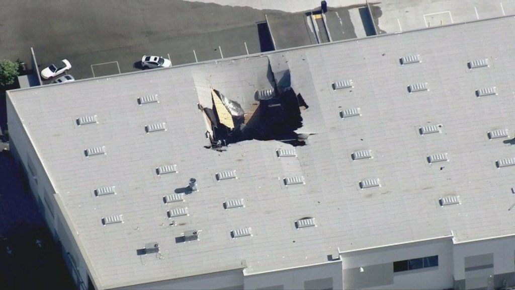 F-16 Jet Crashed Into Warehouse In California (Photos)