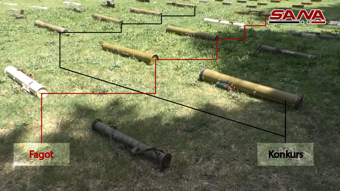 Syrian Army Uncovers Loads Of Weapons, Including Guided Missiles, In Damascus and Daraa (Video, Photos)