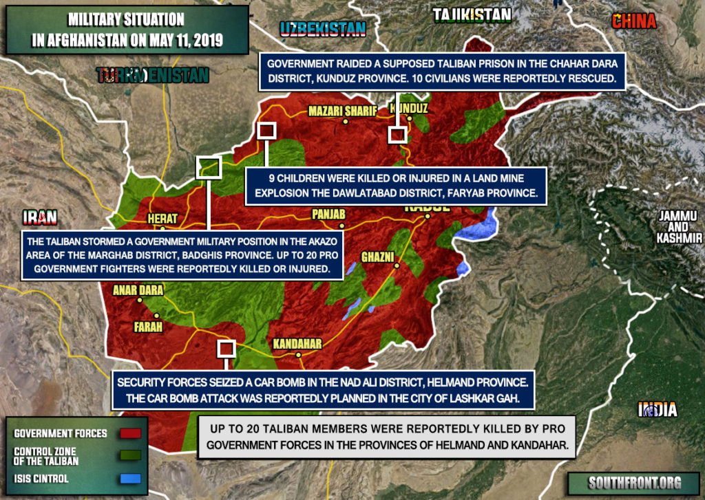 Military Situation In Afghanistan On May 11, 2019 (Map Update)