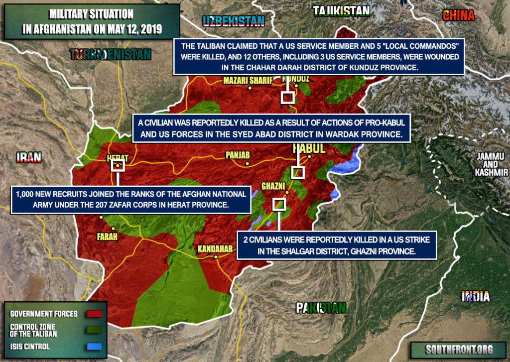 Military Situation In Afghanistan On May 12, 2019 (Map Update)