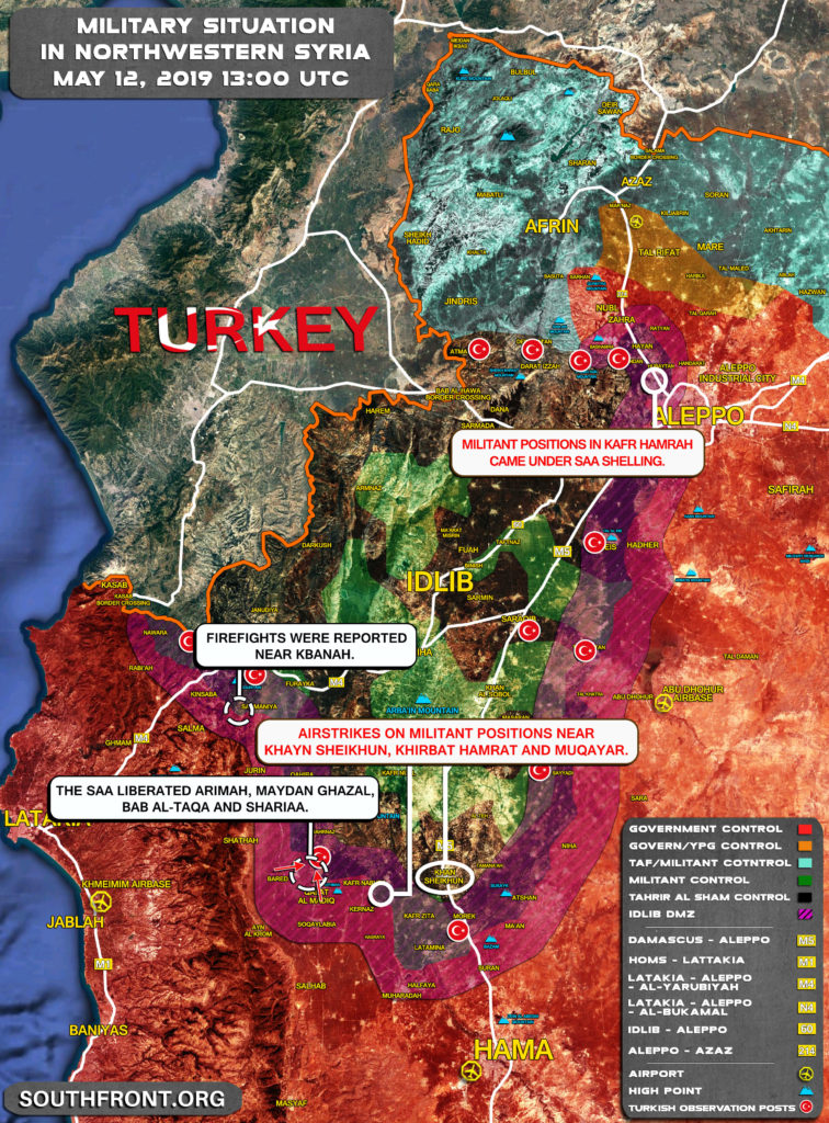 Map Update: Syrian Army's Progress In Northwestern Hama