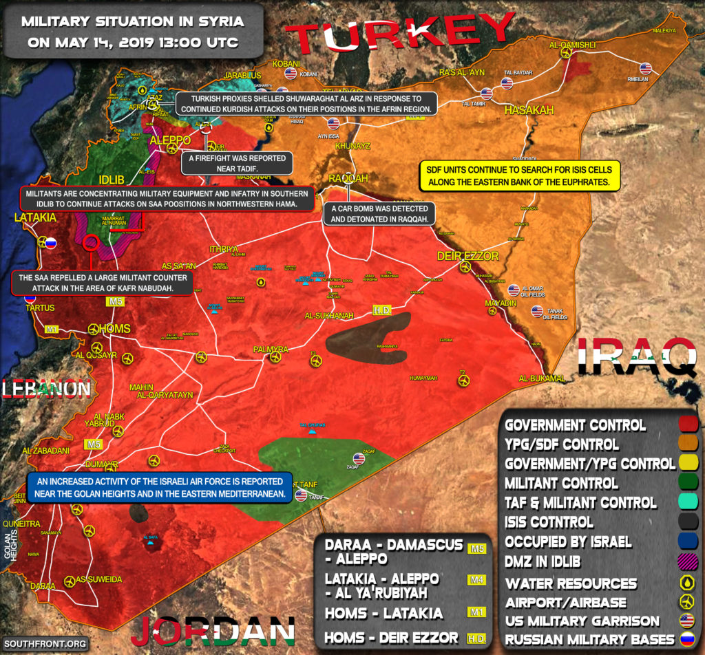 Military Situation In Syria On May 14, 2019 (Map Update)