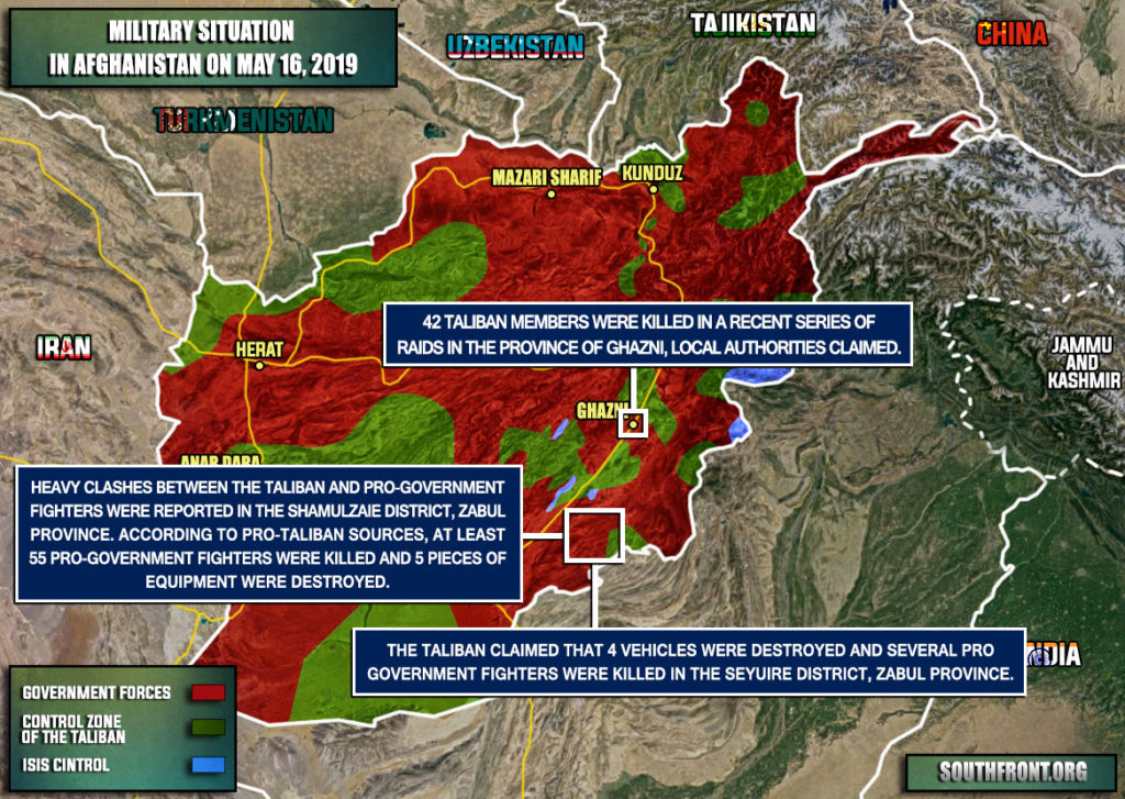 Military Situation In Afghanistan On May 16, 2019 (Map Update)