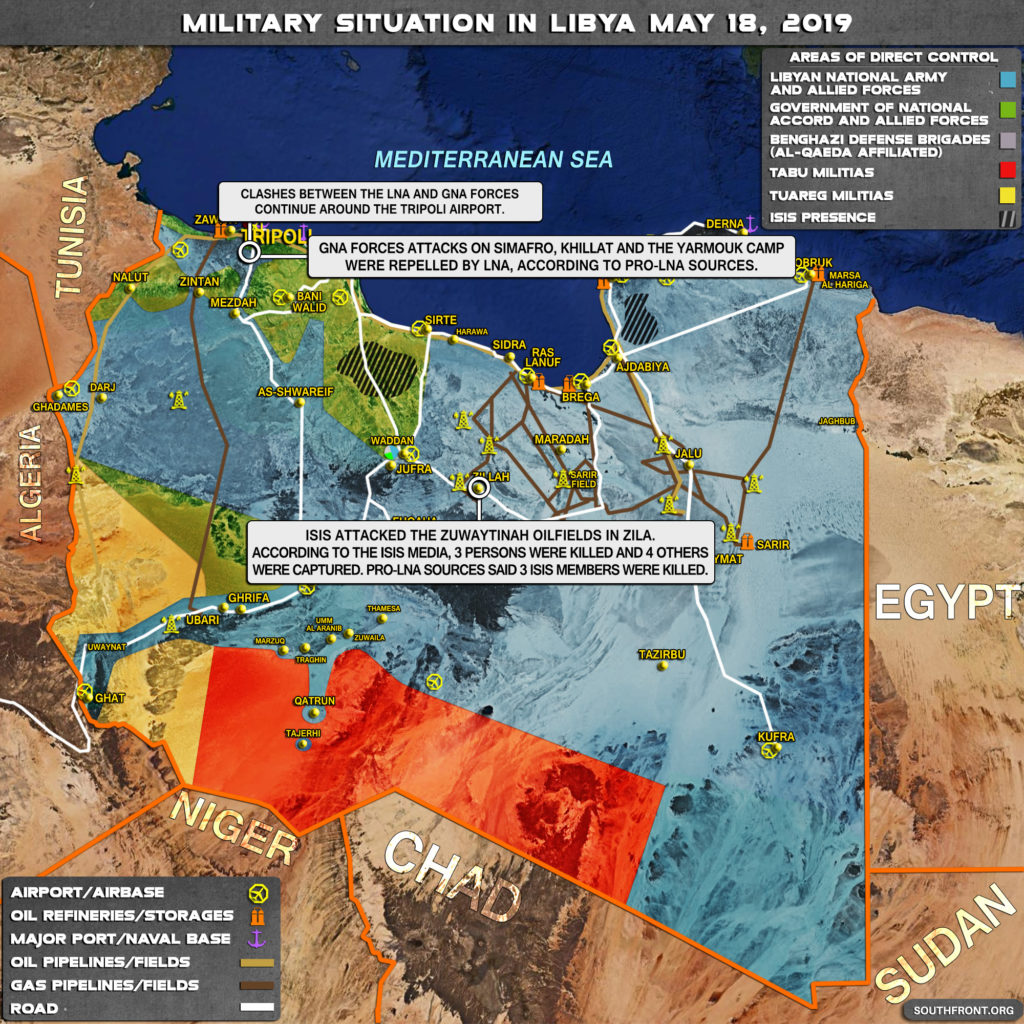 Military Situation In Libya On May 18, 2019 (Map Update)