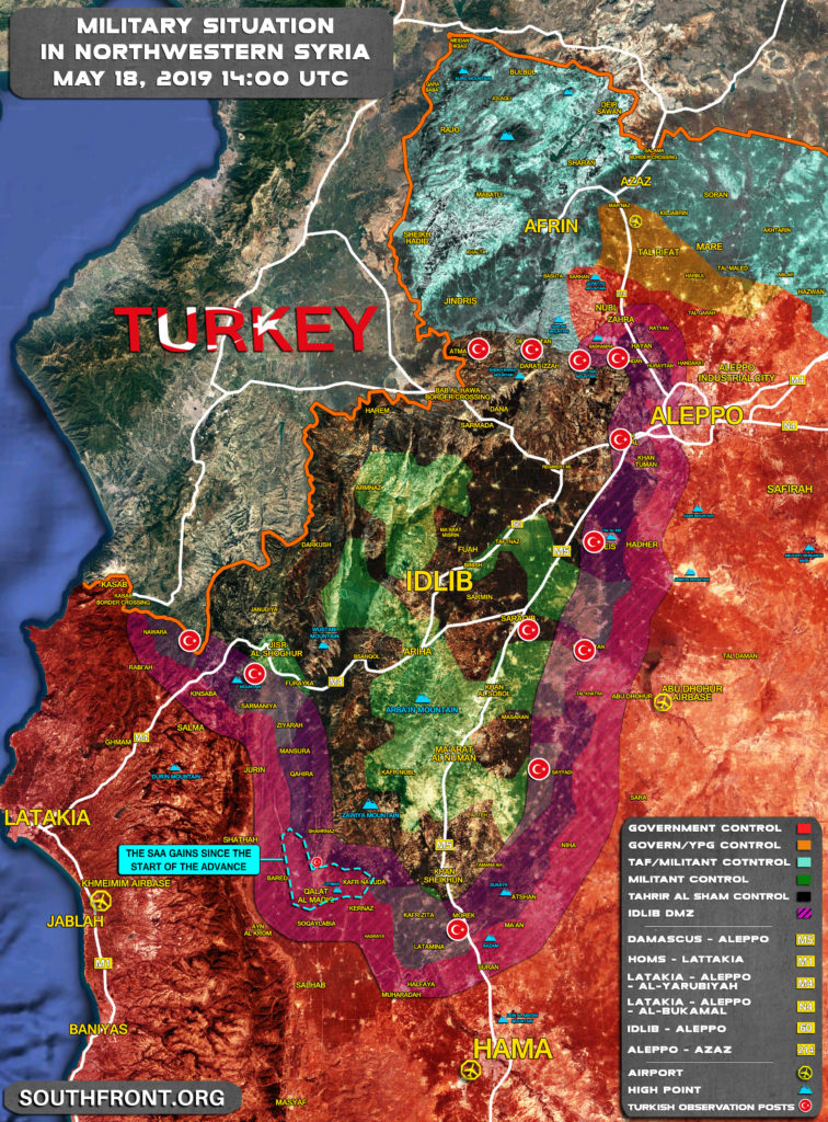 Map Update: Results Of Syrian Army Advance In Northwestern Hama