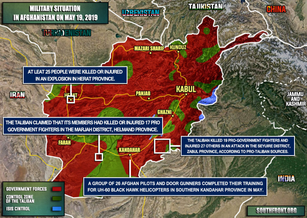 Military Situation In Afghanistan On May 19, 2019 (Map Update)