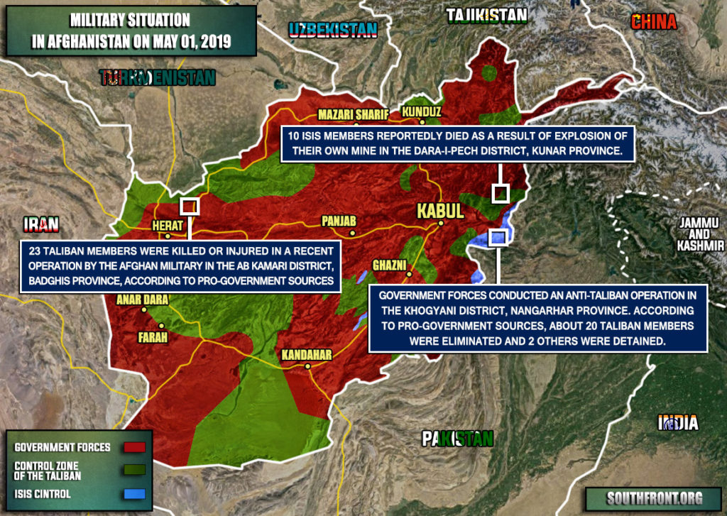 Military Situation In Afghanistan On May 1, 2019 (Map Update)