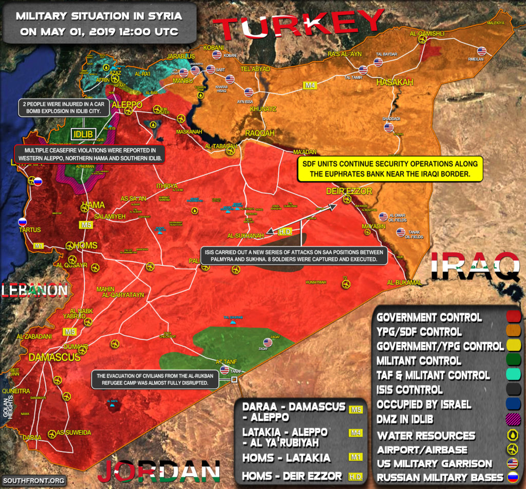 Military Situation In Syria On May 1, 2019 (Map Update)