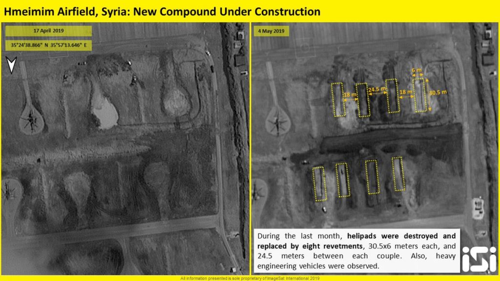 Russia Is Actively Constructing Revetments At Hmeimim Airbase In Syria (Photos)