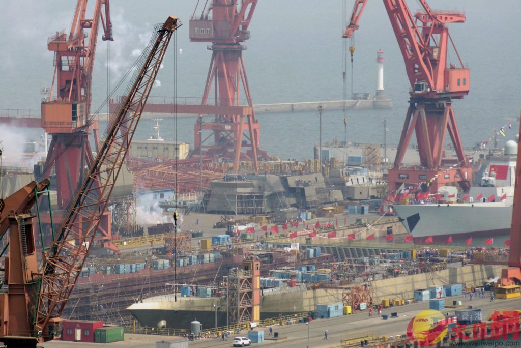 In Photos: China Launches Two Type-052D Guided Missile Destroyers