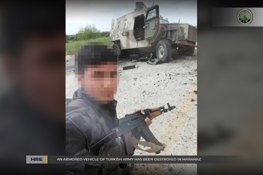 In Photos: Kurdish Rebels Destroyed Vehicle Of Turkey-led Forces In Northern Syria