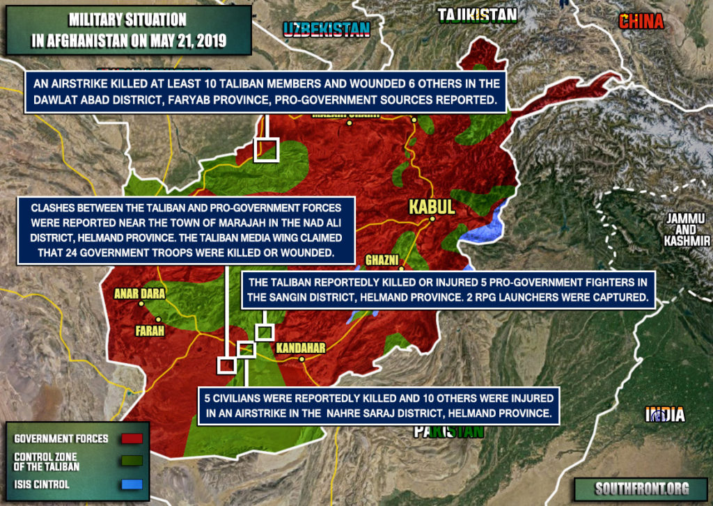 Military Situation In Afghanistan On May 21, 2019 (Map Update)