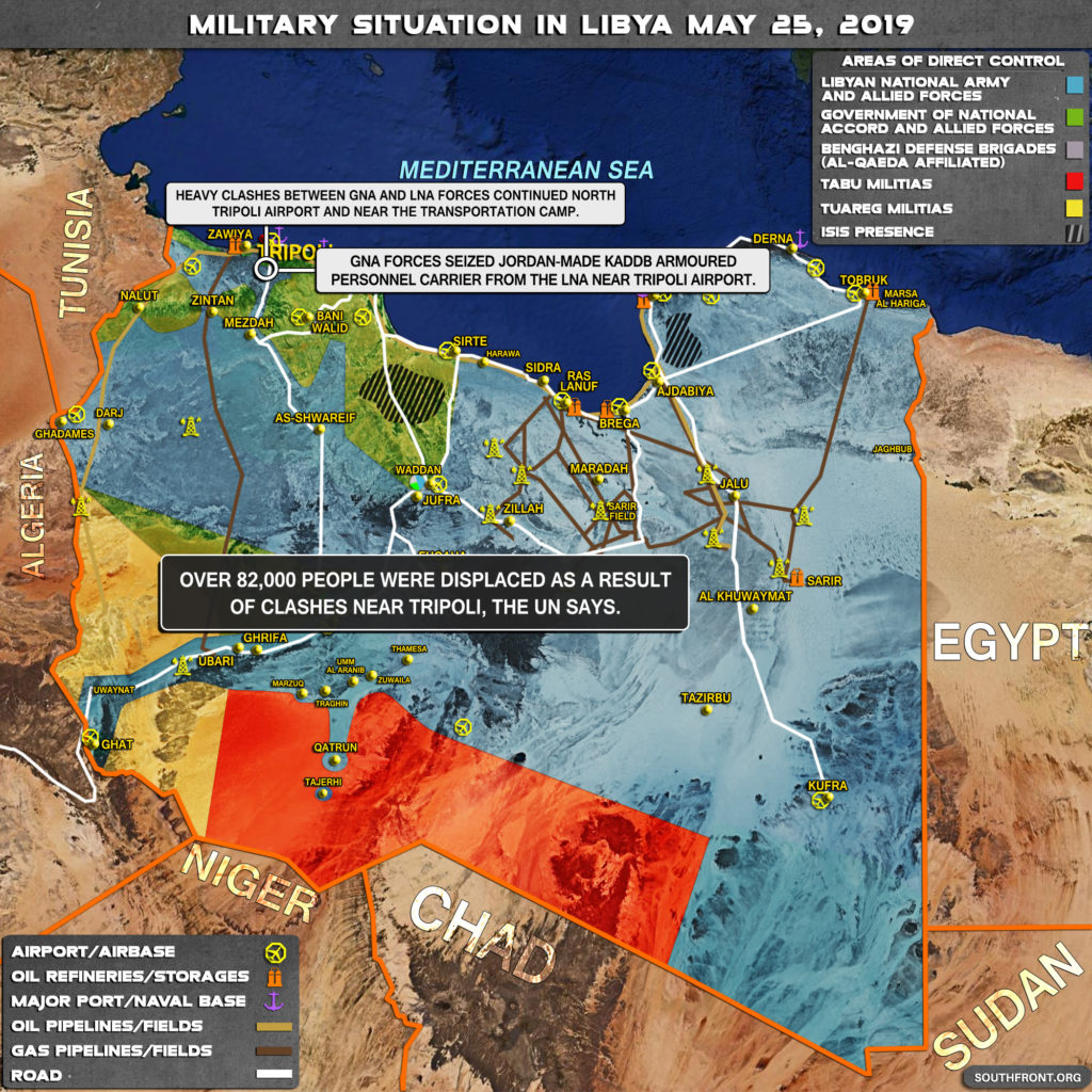 Map Update: Military Situation In Libya On May 25, 2019