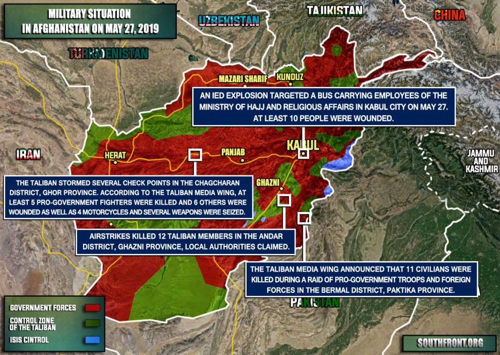 Military Situation In Afghanistan On May 27, 2019 (Map Update)