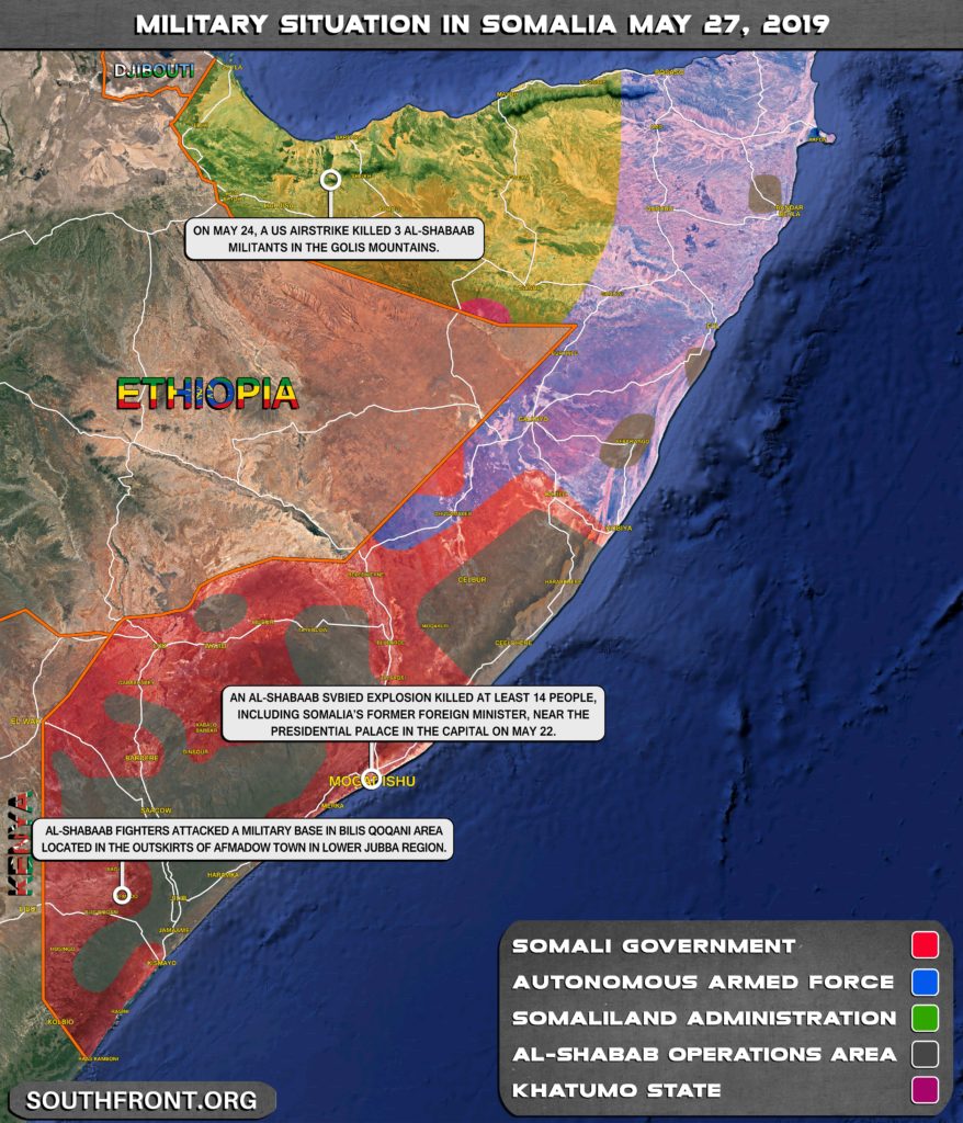 US Airstrike Killed 3 Al-Shabaab Militnats In Somalia (Map)