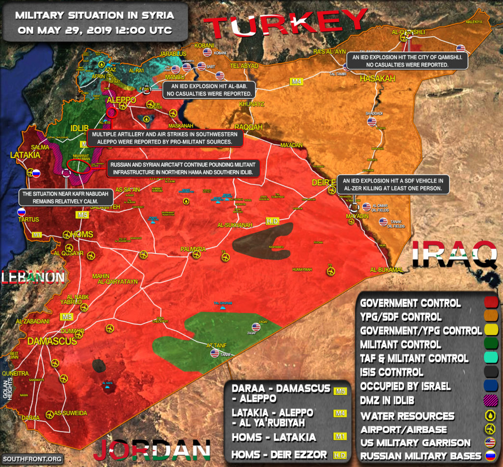 Military Situation In Syria On May 29, 2019 (Map Update)