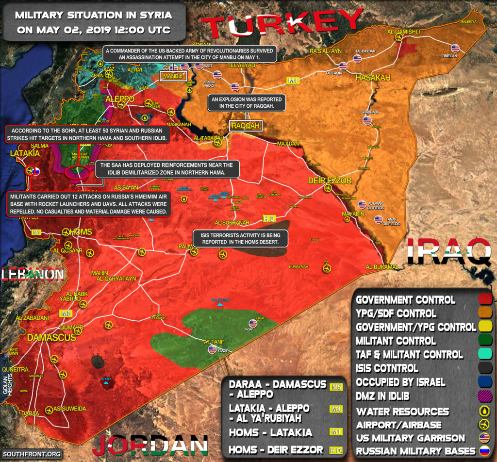 Military Situation In Syria On May 2, 2019 (Map Update)