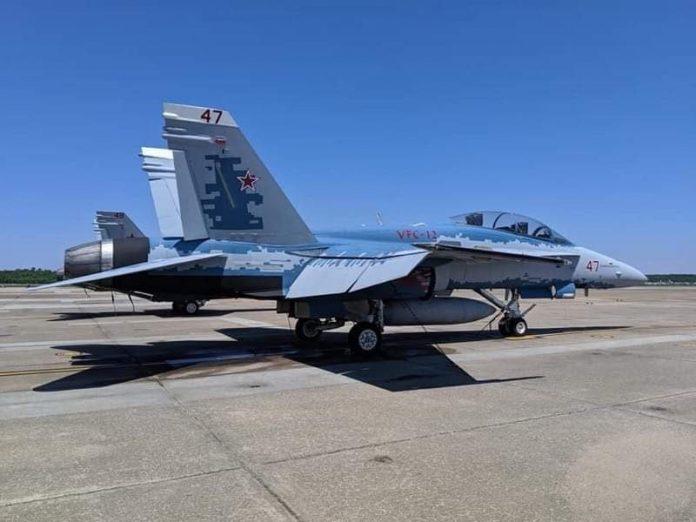 USAF Paints F-16 Jet With Russian Color Scheme For 'Training Purposes'