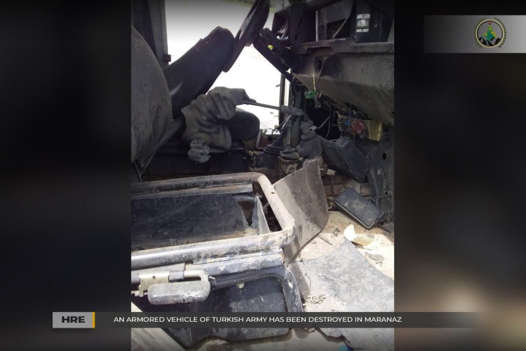 In Photos: Kurdish Rebels Destroyed Vehicle Of Turkey-led Forces In Northern Syria