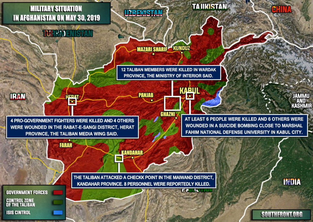 Military Situation In Afghanistan On May 30, 2019 (Map Update)