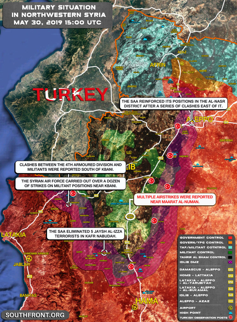 Military Situation In Northwestern Syria On May 30, 2019 (Map Update)