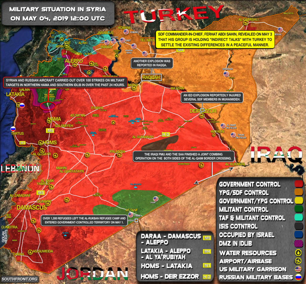 Military Situation In Syria On May 4, 2019 (Map Update)