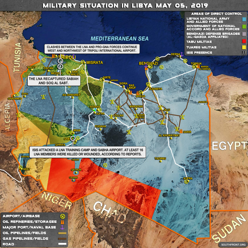 Military Situation In Libya On May 5, 2019 (Map Update)