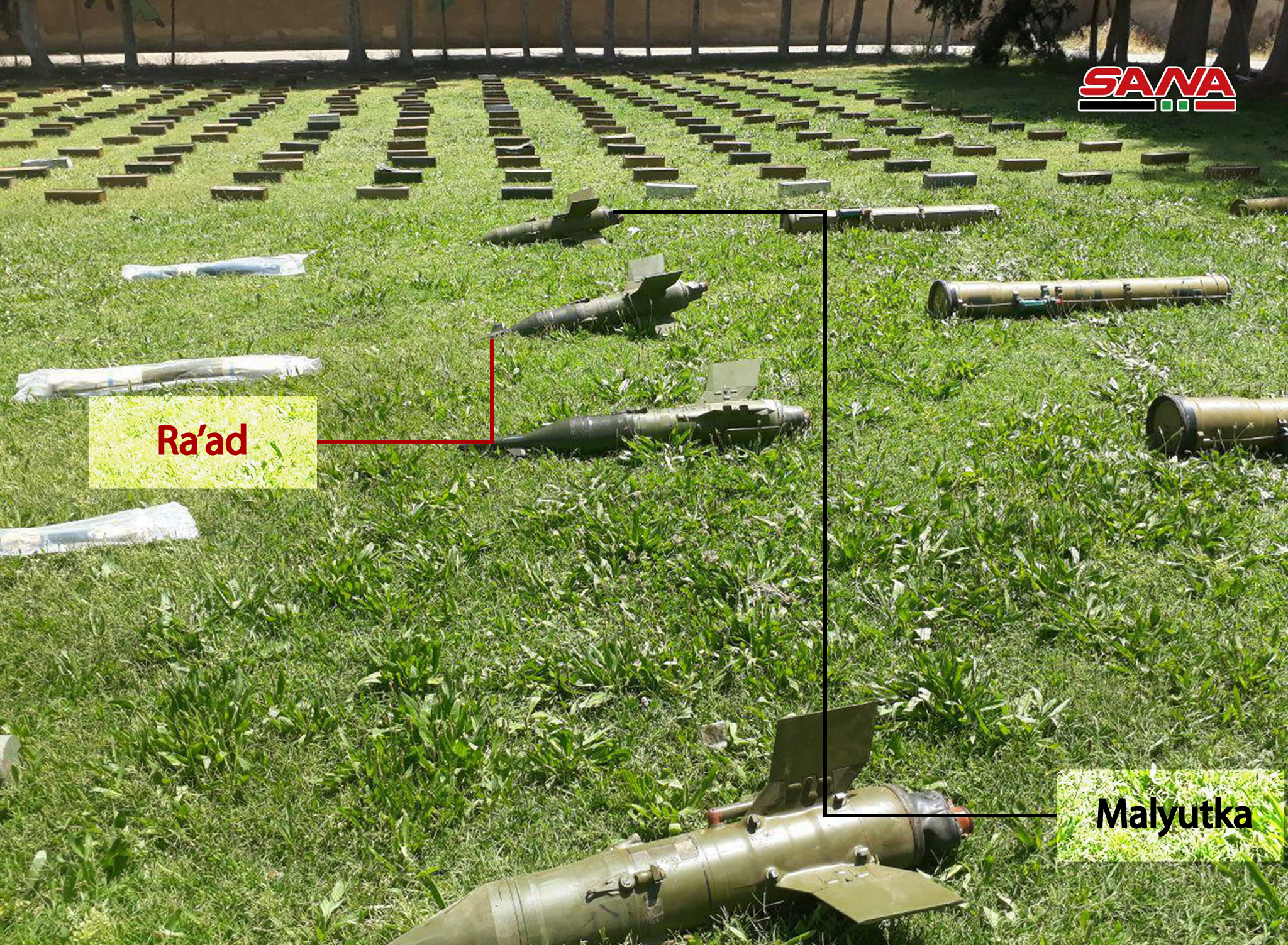 Syrian Army Uncovers Loads Of Weapons, Including Guided Missiles, In Damascus and Daraa (Video, Photos)