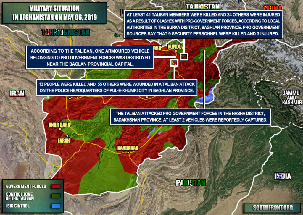 Military Situation In Afghanistan On May 6, 2019 (Map Update)