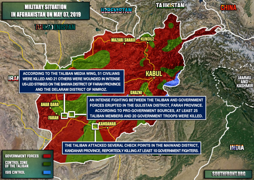 Military Situation In Afghanistan On May 7, 2019 (Map Update)